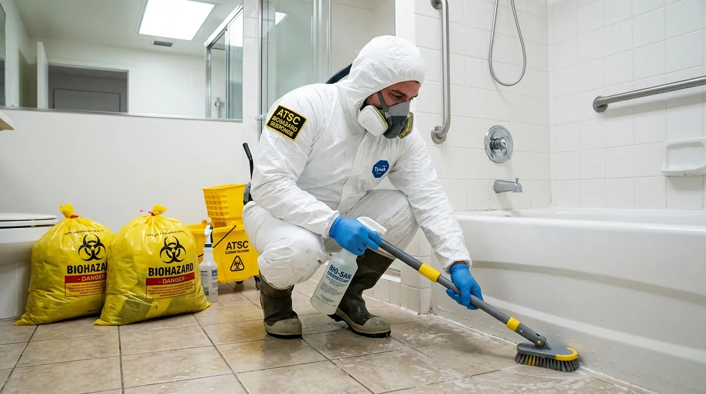 Decontamination equipment deployed for Blood Cleanup in New Castle